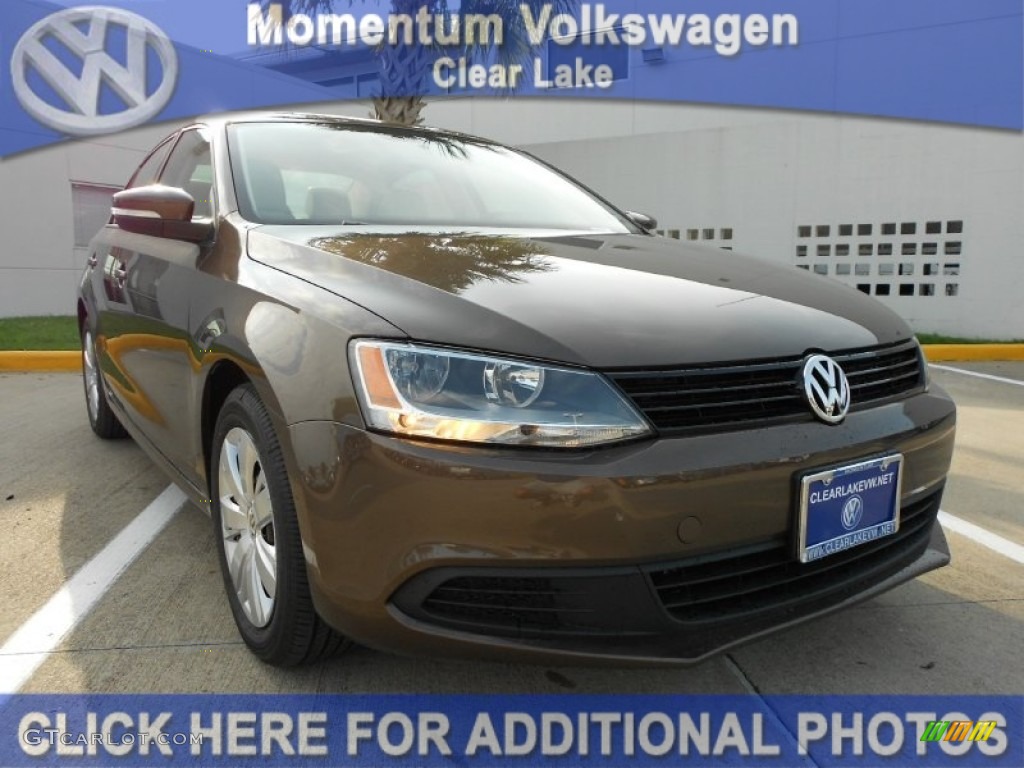 2012 Toffee Brown Metallic Volkswagen Jetta SE Sedan 52150498 Photo 3