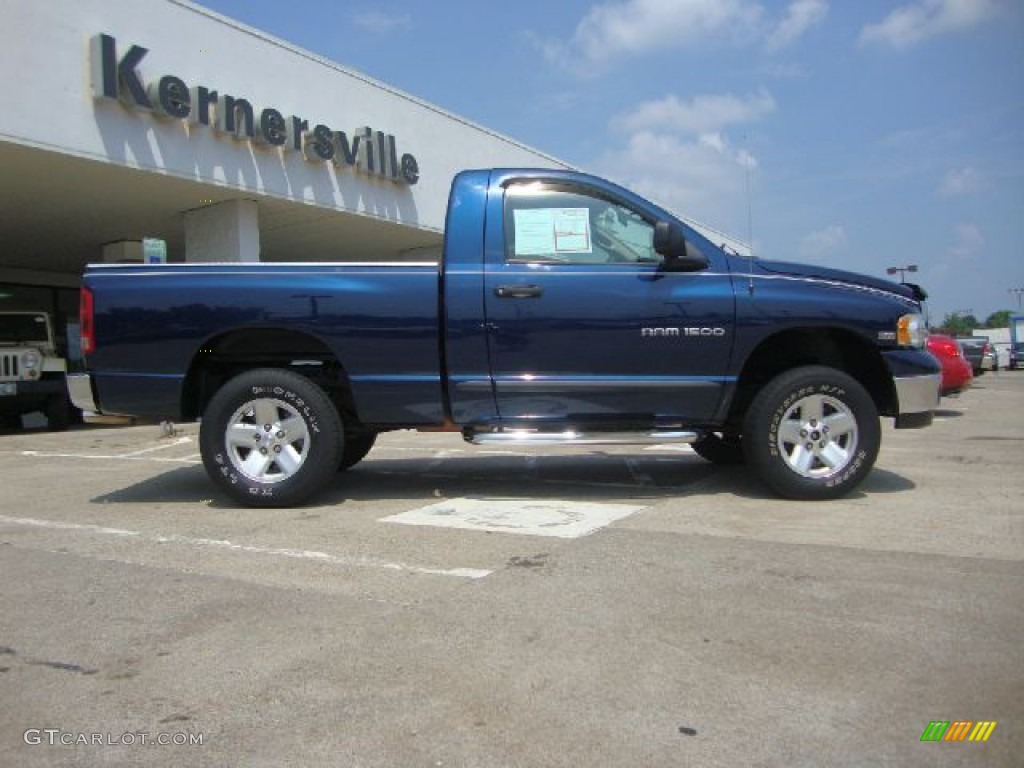 2003 Ram 1500 SLT Regular Cab 4x4 - Patriot Blue Pearl / Dark Slate Gray photo #2