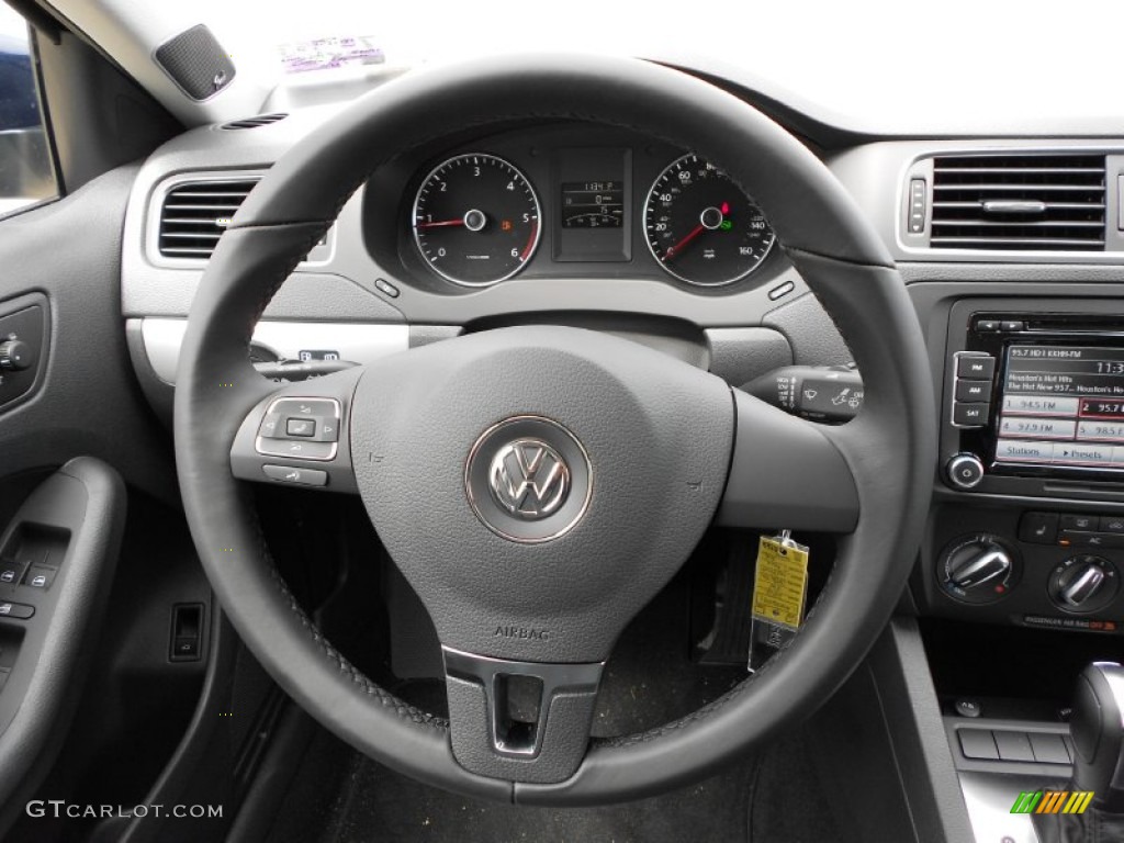 2012 Jetta TDI Sedan - Tempest Blue Metallic / Titan Black photo #16