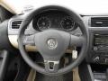 Cornsilk Beige Steering Wheel Photo for 2012 Volkswagen Jetta #52177861