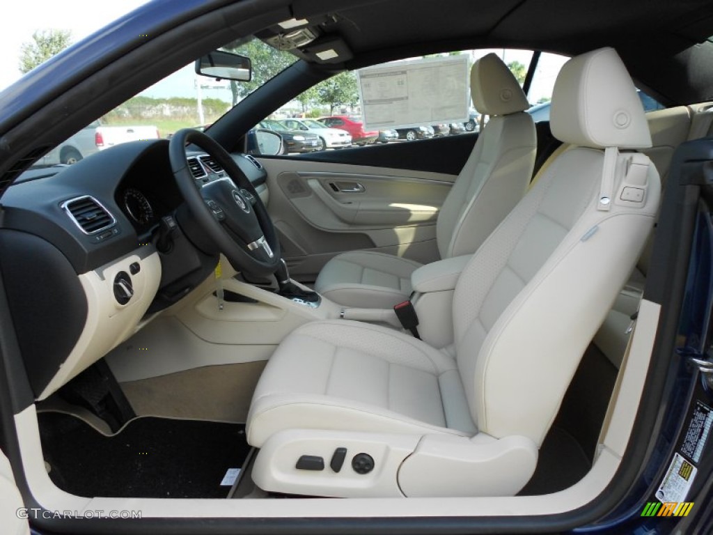 Cornsilk Beige Interior 2012 Volkswagen Eos Komfort Photo #52178770