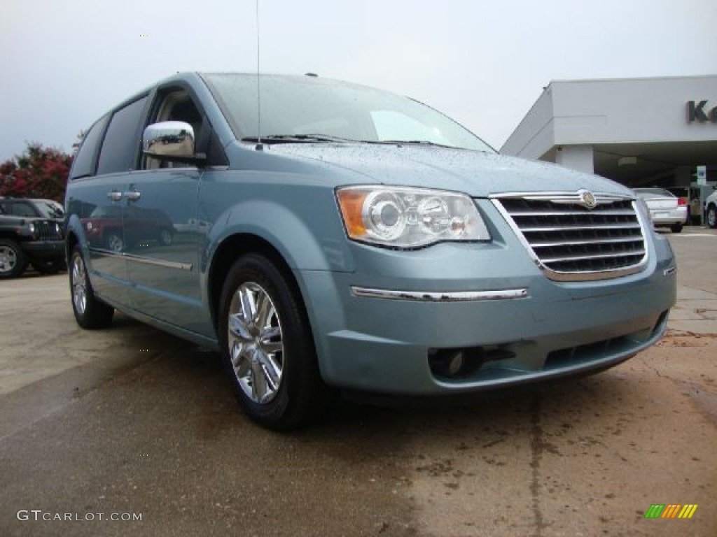 2008 Town & Country Limited - Clearwater Blue Pearlcoat / Medium Slate Gray/Light Shale photo #1