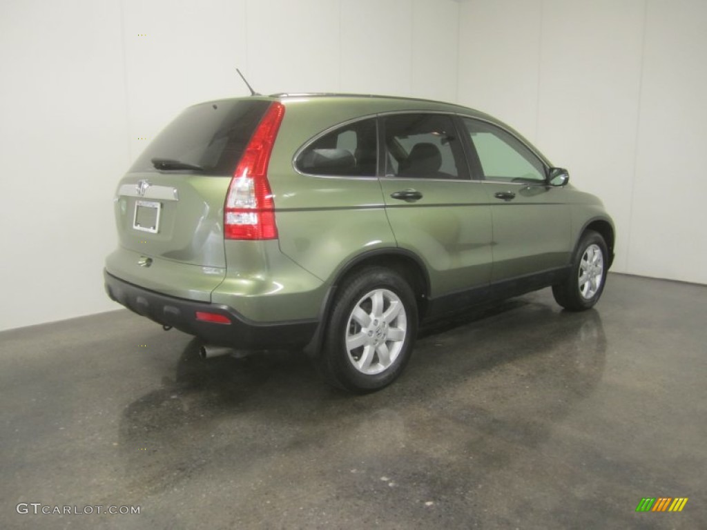 2009 CR-V EX 4WD - Green Tea Metallic / Ivory photo #9