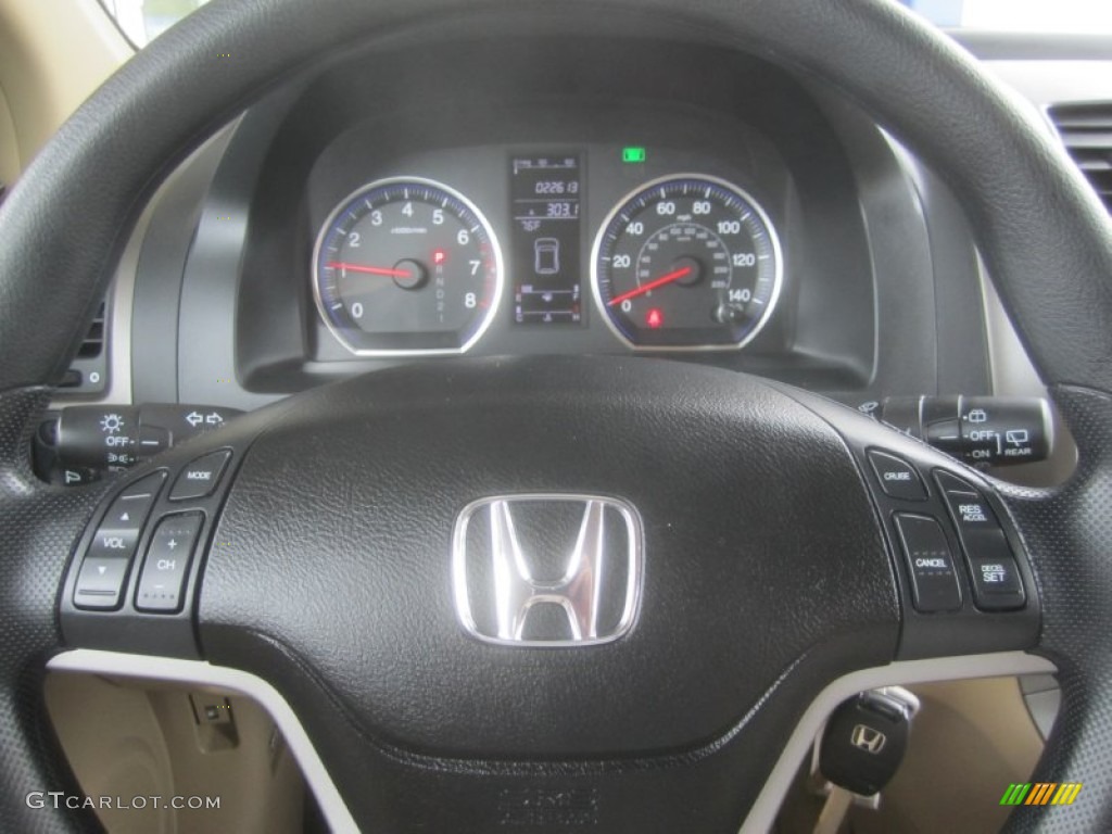 2009 CR-V EX 4WD - Green Tea Metallic / Ivory photo #23