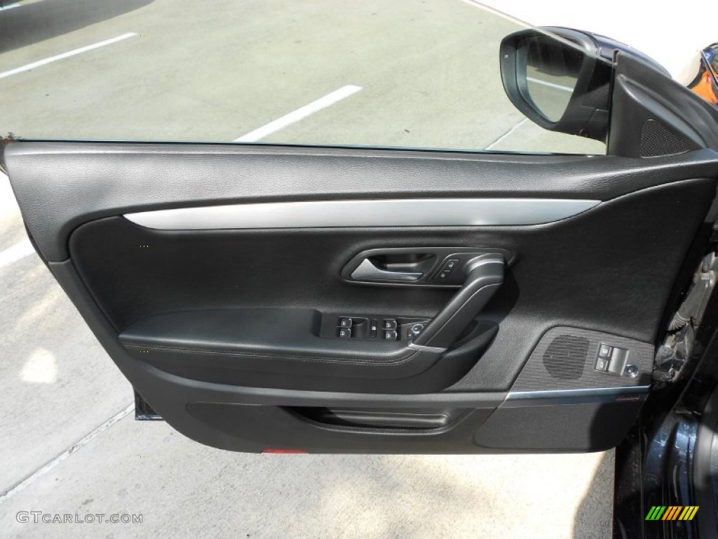 2009 Volkswagen CC VR6 Sport Black Door Panel Photo #52180594