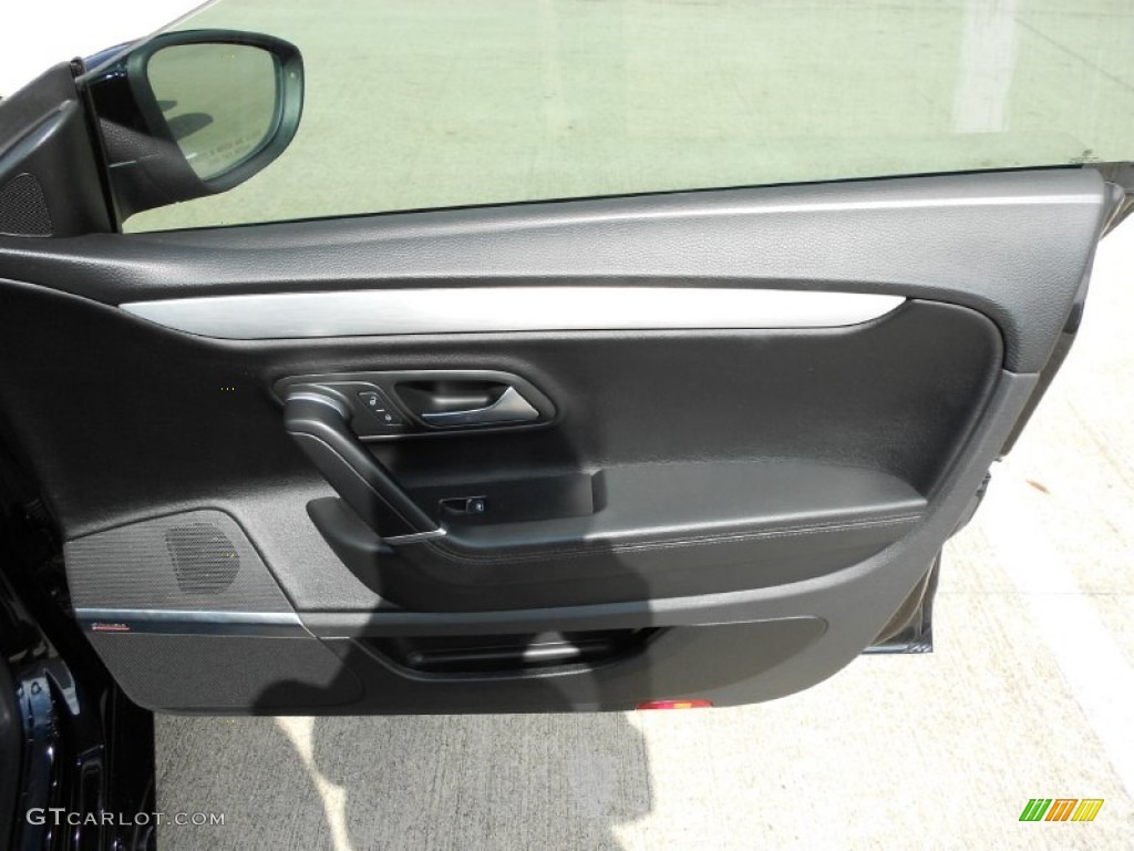 2009 Volkswagen CC VR6 Sport Black Door Panel Photo #52180645