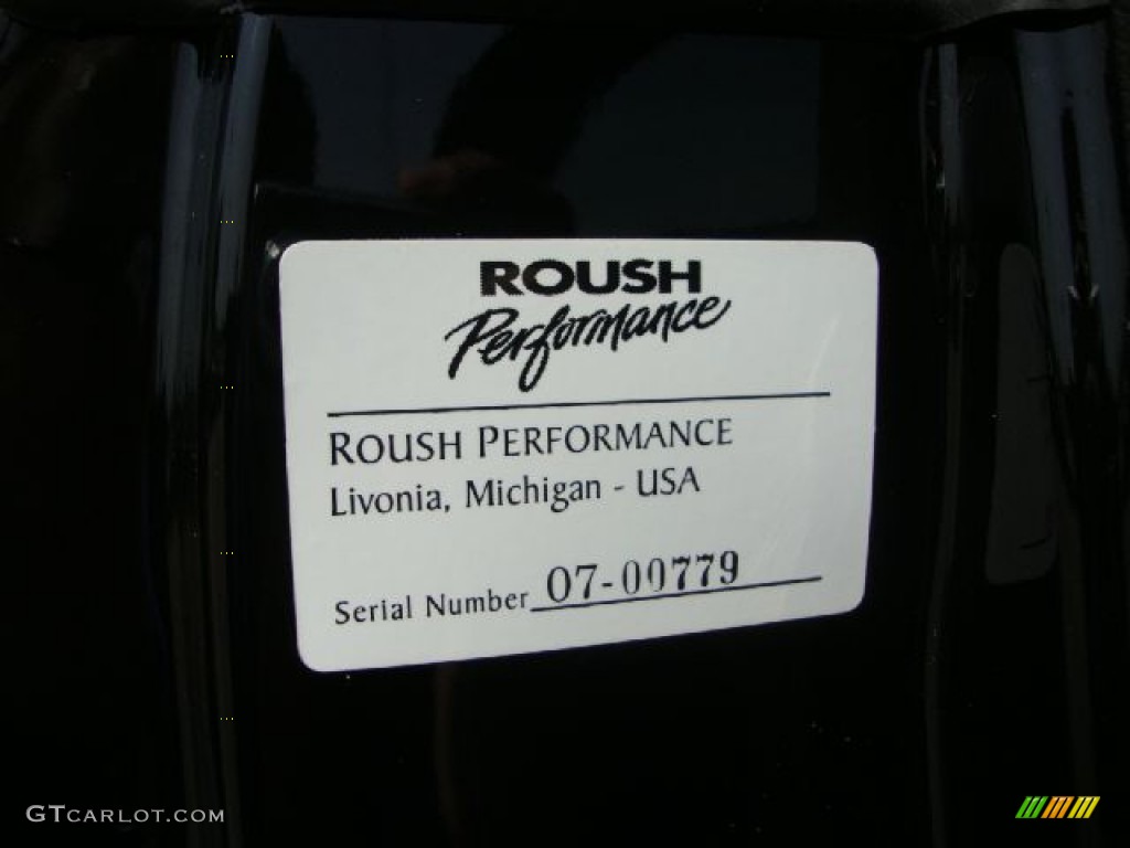 2007 Ford Mustang Roush 427R Supercharged Coupe Info Tag Photo #52181023