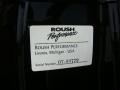 2007 Ford Mustang Roush 427R Supercharged Coupe Info Tag