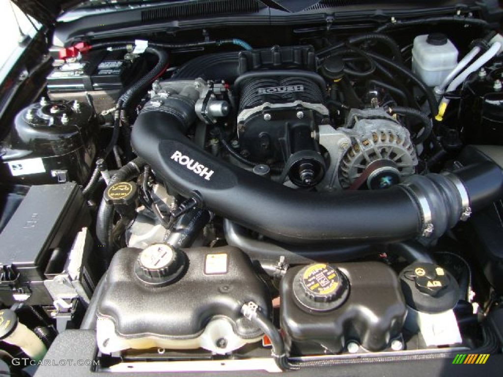 2007 Mustang Roush 427R Supercharged Coupe - Black / Roush Black/Grey photo #34