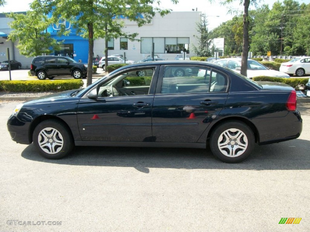 2007 Malibu LS Sedan - Dark Blue Metallic / Titanium Gray photo #1