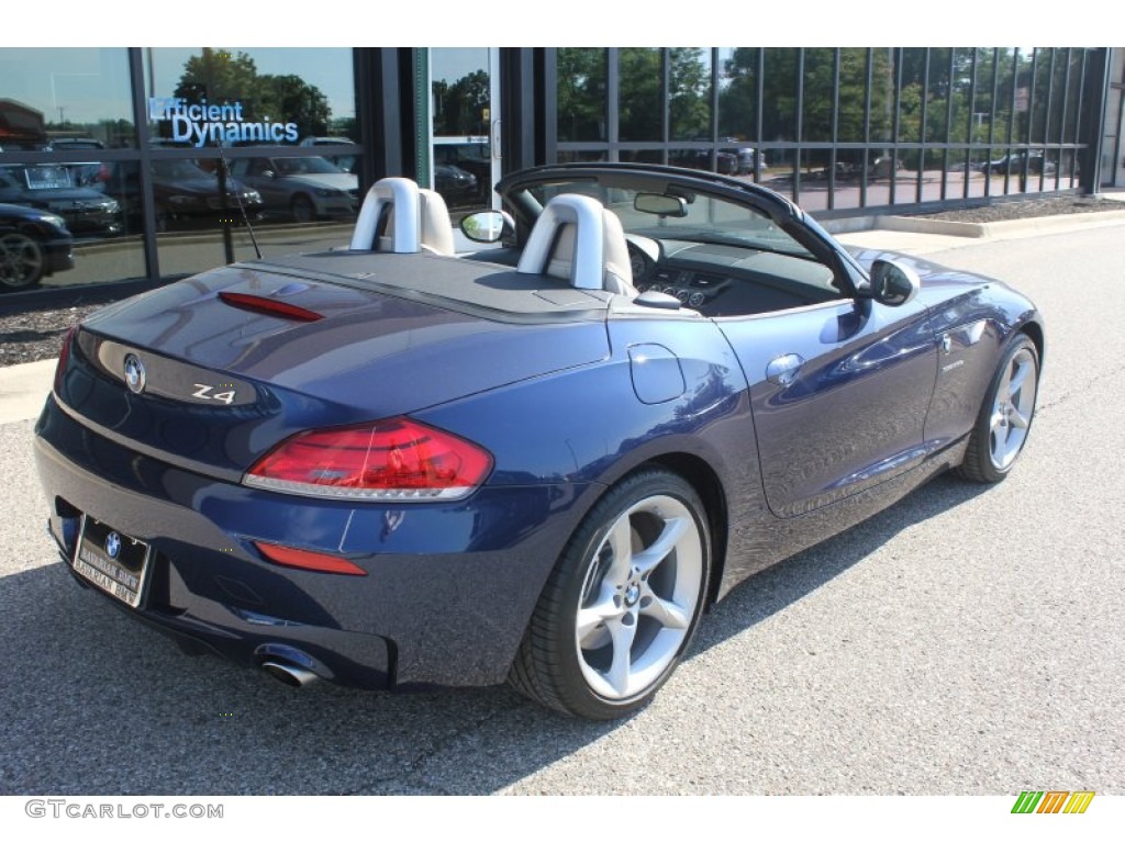 2011 Z4 sDrive35is Roadster - Deep Sea Blue Metallic / Beige photo #8