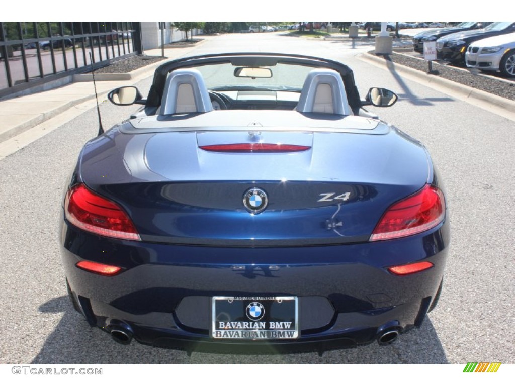 2011 Z4 sDrive35is Roadster - Deep Sea Blue Metallic / Beige photo #9