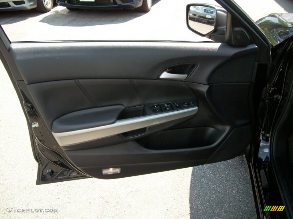 2009 Accord EX-L V6 Sedan - Crystal Black Pearl / Black photo #10