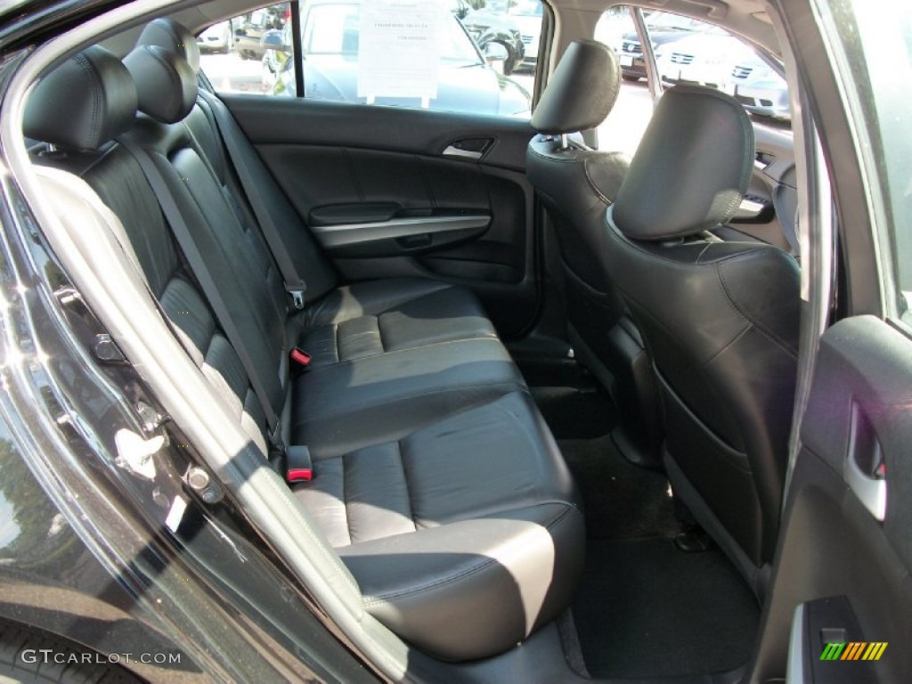 2009 Accord EX-L V6 Sedan - Crystal Black Pearl / Black photo #17