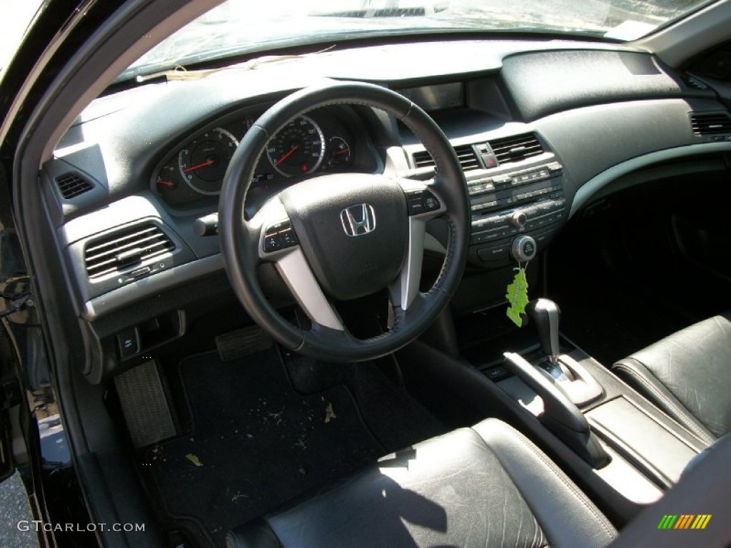 2009 Accord EX-L V6 Sedan - Crystal Black Pearl / Black photo #19