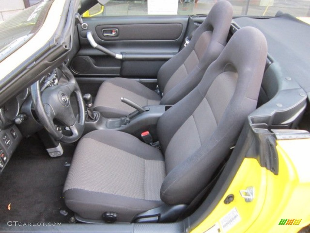 Black Interior 2003 Toyota MR2 Spyder Roadster Photo #52184365