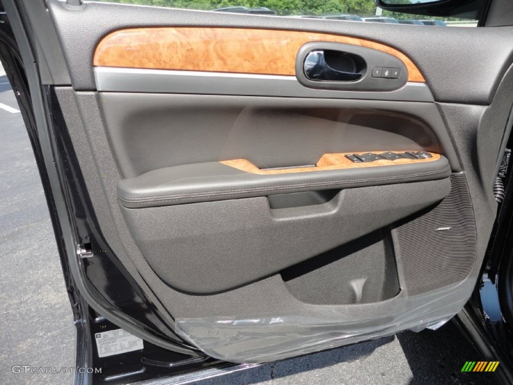 2012 Buick Enclave AWD Ebony Door Panel Photo #52185916