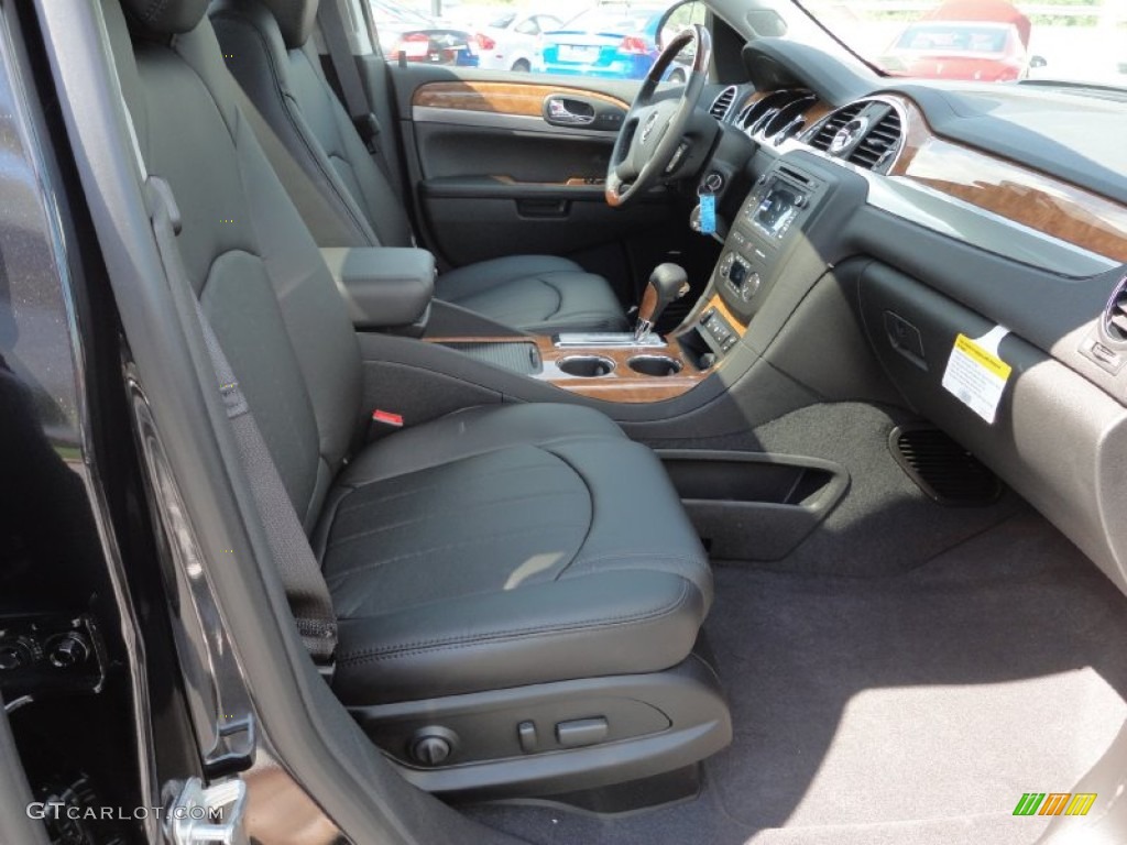 Ebony Interior 2012 Buick Enclave AWD Photo #52185973