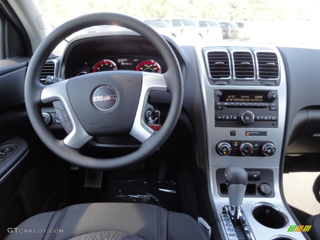 2011 GMC Acadia SL AWD Ebony Dashboard Photo #52186834