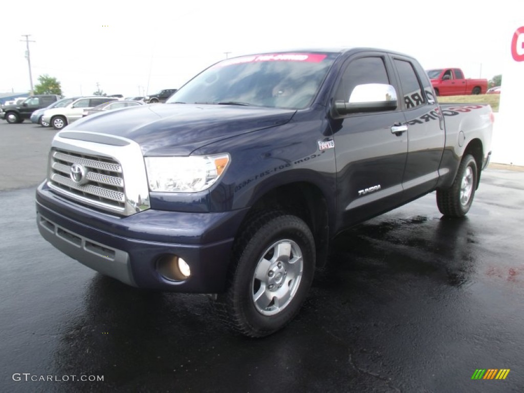 2007 Tundra Limited Double Cab 4x4 - Blue Streak Metallic / Graphite Gray photo #3