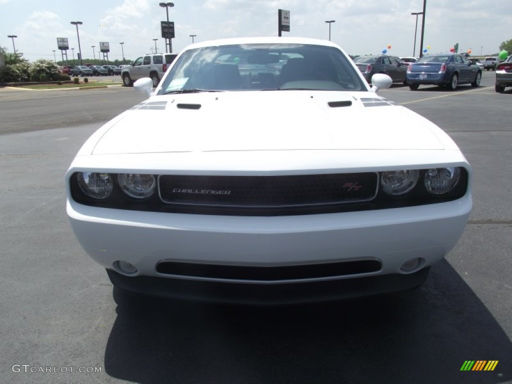 2011 Challenger R/T - Bright White / Dark Slate Gray photo #2