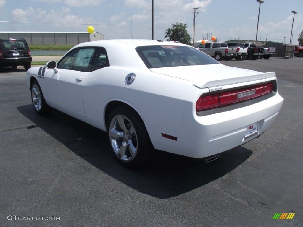 2011 Challenger R/T - Bright White / Dark Slate Gray photo #7