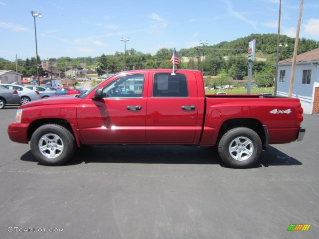 Inferno Red Crystal Pearl 2006 Dodge Dakota SLT Quad Cab 4x4 Exterior Photo #52188826