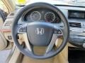 Ivory 2009 Honda Accord EX-L Sedan Steering Wheel