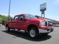 Red Clearcoat 2006 Ford F250 Super Duty XLT FX4 Crew Cab 4x4
