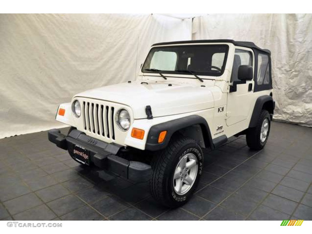 2004 Wrangler X 4x4 - Stone White / Dark Slate Gray photo #1
