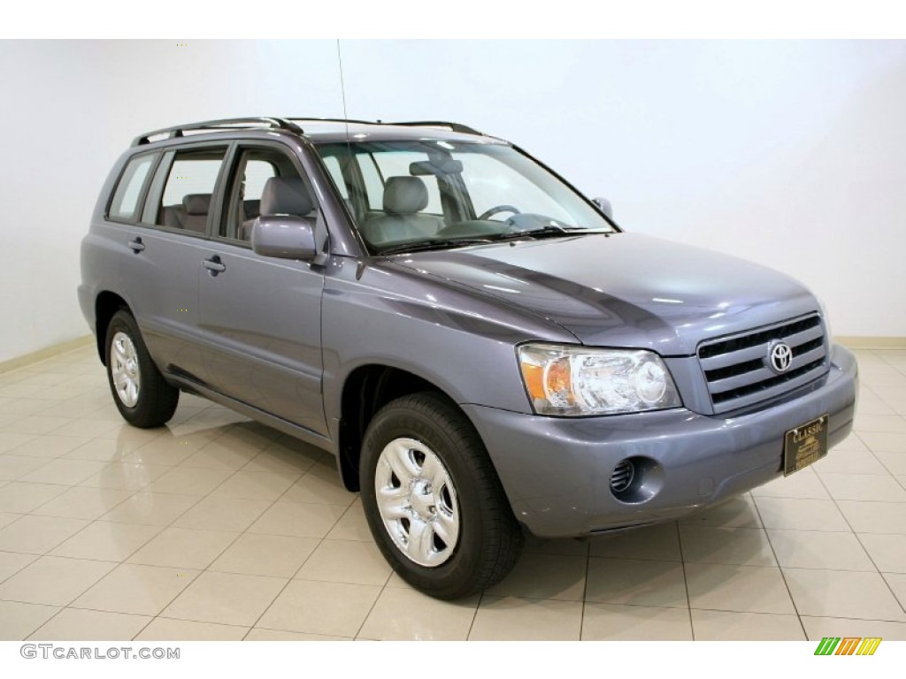 2007 Highlander 4WD - Bluestone Metallic / Ash Gray photo #1