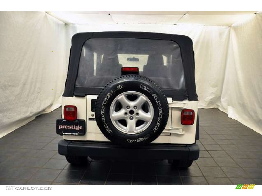 2004 Wrangler X 4x4 - Stone White / Dark Slate Gray photo #5