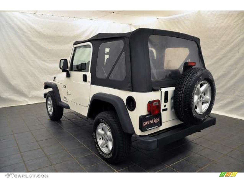 2004 Wrangler X 4x4 - Stone White / Dark Slate Gray photo #8