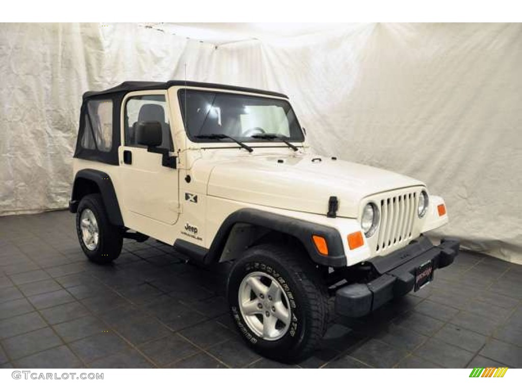2004 Wrangler X 4x4 - Stone White / Dark Slate Gray photo #12