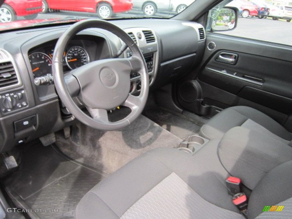 Ebony Interior 2008 Chevrolet Colorado LT Extended Cab 4x4 Photo #52190467