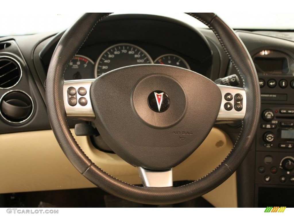 2008 Pontiac Grand Prix Sedan Cashmere Steering Wheel Photo #52190647