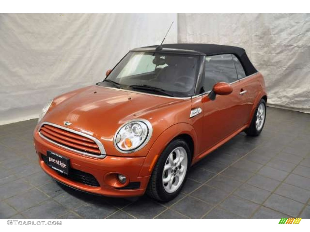 2011 Cooper Convertible - Spice Orange Metallic / Carbon Black photo #1