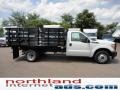 2011 Oxford White Ford F350 Super Duty XL Regular Cab Chassis Stake Truck  photo #1