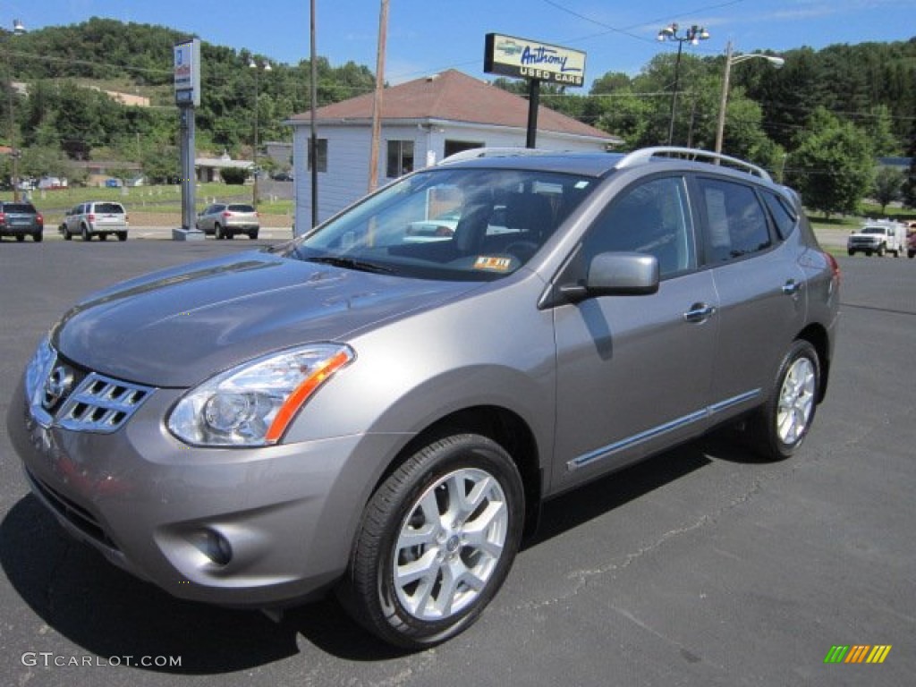 2011 Rogue SL AWD - Gotham Gray Metallic / Black photo #3