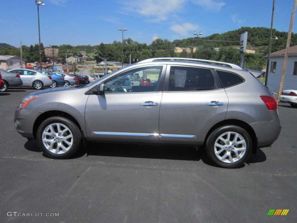 2011 Rogue SL AWD - Gotham Gray Metallic / Black photo #4