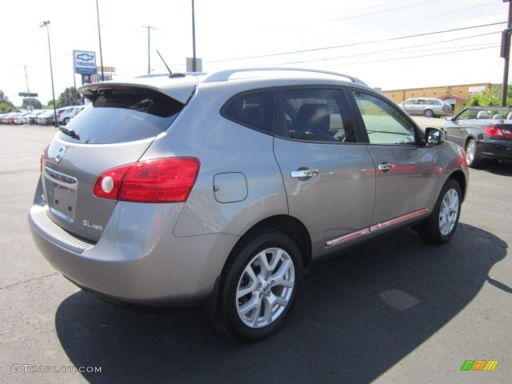2011 Rogue SL AWD - Gotham Gray Metallic / Black photo #7