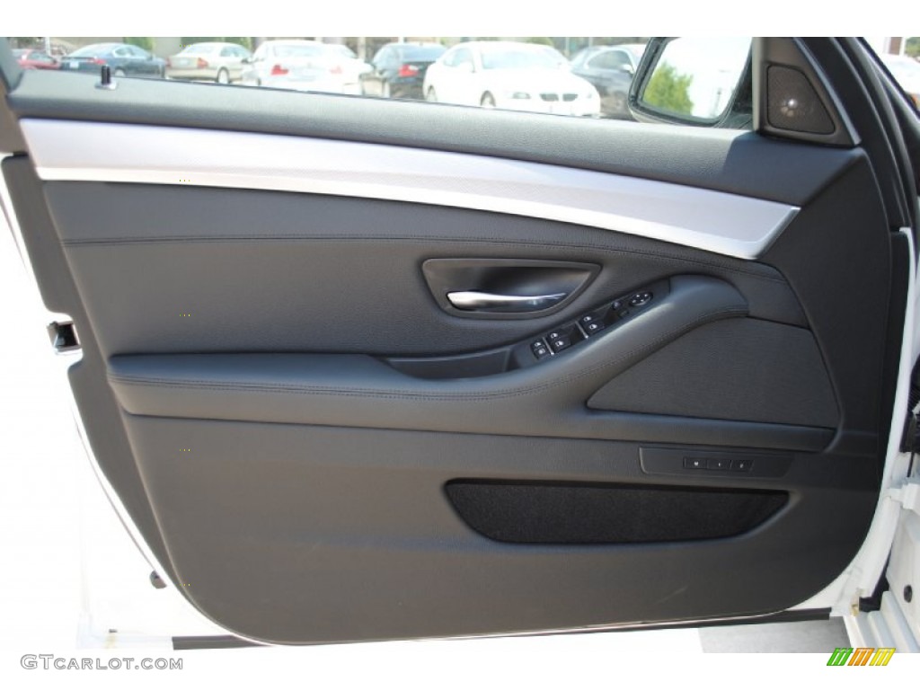 2011 BMW 5 Series 550i Sedan Black Door Panel Photo #52193833