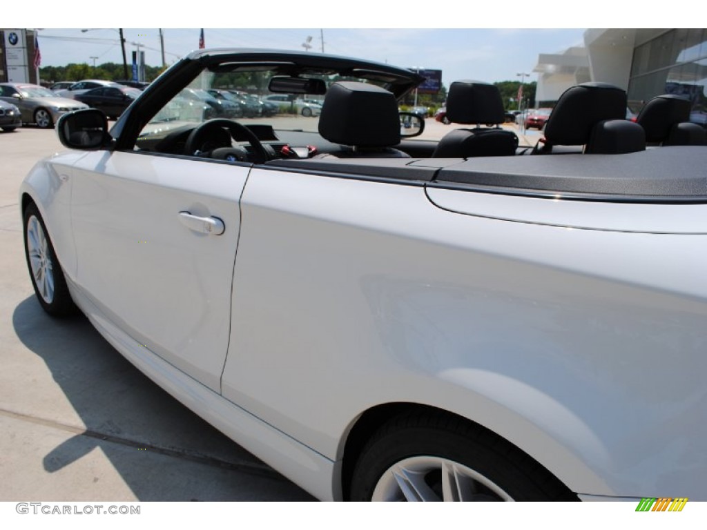 2012 1 Series 128i Convertible - Alpine White / Black photo #12