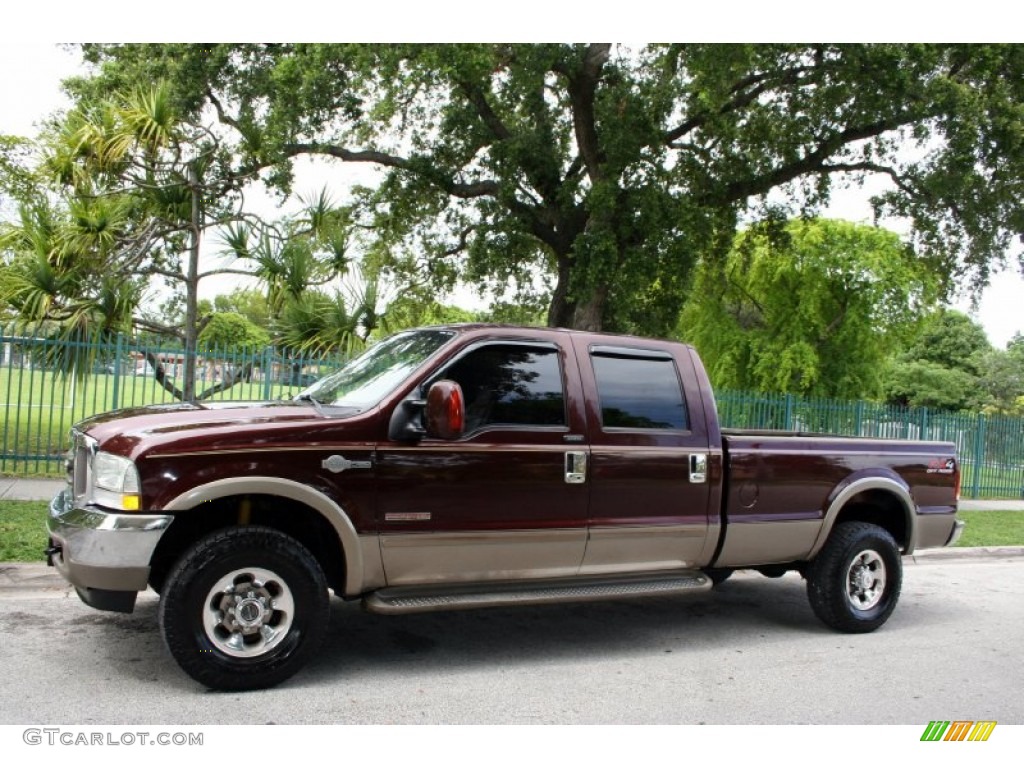 2004 F350 Super Duty King Ranch Crew Cab 4x4 - Chestnut Brown Metallic / Castano Brown Leather photo #2