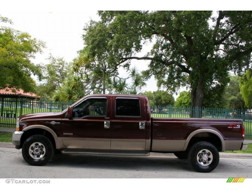 2004 F350 Super Duty King Ranch Crew Cab 4x4 - Chestnut Brown Metallic / Castano Brown Leather photo #3