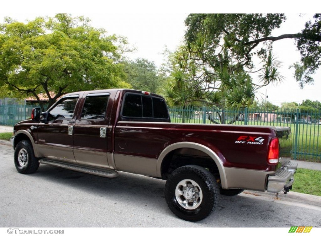 2004 F350 Super Duty King Ranch Crew Cab 4x4 - Chestnut Brown Metallic / Castano Brown Leather photo #5