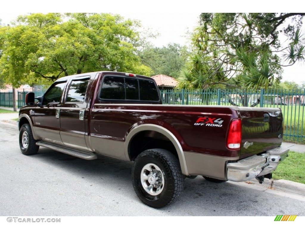 2004 F350 Super Duty King Ranch Crew Cab 4x4 - Chestnut Brown Metallic / Castano Brown Leather photo #6