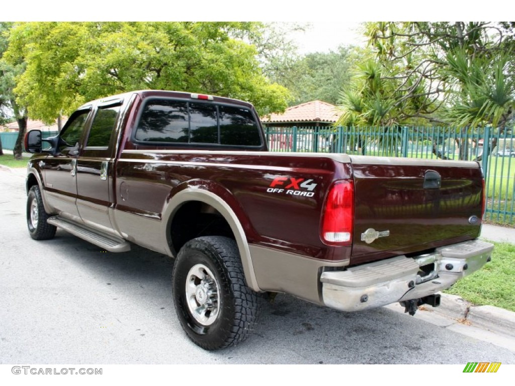 2004 F350 Super Duty King Ranch Crew Cab 4x4 - Chestnut Brown Metallic / Castano Brown Leather photo #7