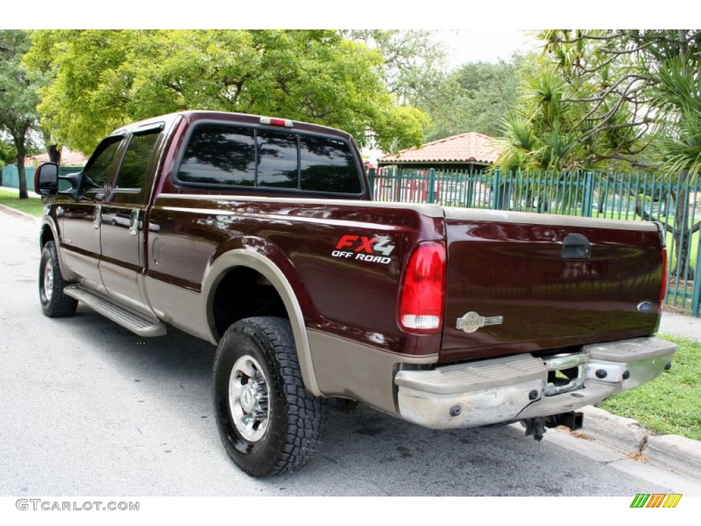 2004 F350 Super Duty King Ranch Crew Cab 4x4 - Chestnut Brown Metallic / Castano Brown Leather photo #8
