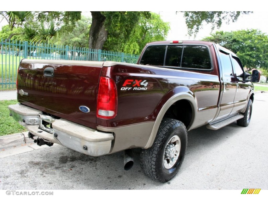 2004 F350 Super Duty King Ranch Crew Cab 4x4 - Chestnut Brown Metallic / Castano Brown Leather photo #9